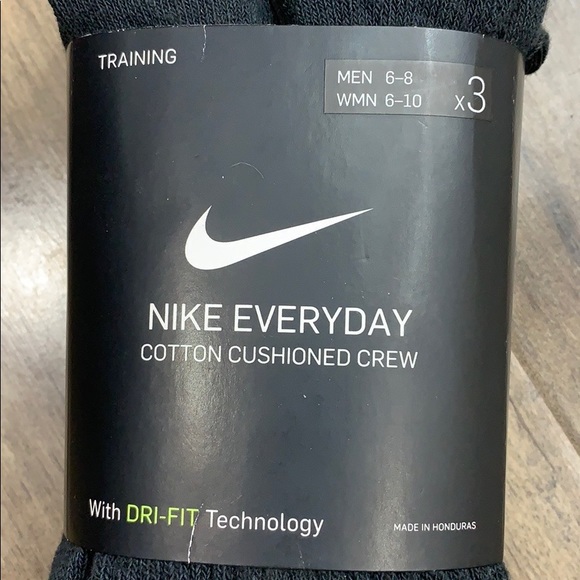 NIKE EVERYDAY COTTON CUSHIONED CREW 3 pairs pack wmns SOCKS - Picture 9 of 16